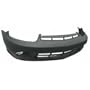 Front Bumper Cover 2003-2005 Chevy Cavalier Base Ls Models Model W/o Without Fog Lamp Light Holes