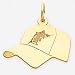 14K Florida Marlins Sm Initial Logo Hat Charm