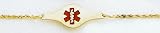 14kt Childs Medical ID Bracelet -XM424