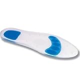 QualCraft 100%% Silicone Full Foot Insoles - Size 44 - 1 pair