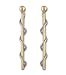 14kt Two-Tone Gold Wrap Dangle Earrings