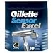 Health & Personal Care : Gillette Sensor Excel Razor Blade Refills 10 Cartridges