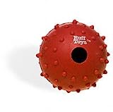 Ruff Toys 2 Solid Rubber Pimple Play Ball with Bell Dog Toy