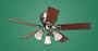 Stanford Antique Pewter Hunter Fan - 21570 (Lifetime Warranty, Factory Renewed)