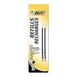 Bic Ballpoint Pen Refill, Fine Point, Black, 2/Pack BICFRC21BK