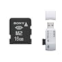 Sony Memory Stick Micro M2 16 GB Flash Memory Card with USB Reader