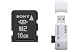 Sony Memory Stick Micro M2 16 GB Flash Memory Card with USB Reader
