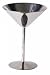 GSI Glacier Stainless Martini Glass