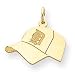 14K Detroit Tigers Med Baseball Cap Charm