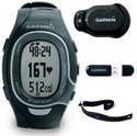Garmin FR60 Men's Black Fitness Watch Bundle (Includes Foot Pod, Heart Rate Monitor, and USB ANT Stick)
