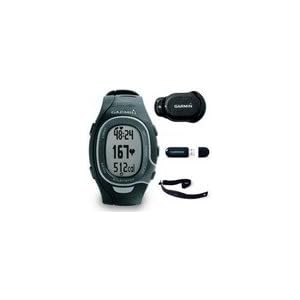 Garmin FR60 Men's Black Fitness Watch Bundle (Includes Foot Pod, Heart Rate Monitor, and USB ANT Stick)