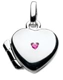 Kit Heath Children's Pink Sapphire Heart Locket Pendant