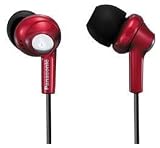 Panasonic RP-HJE280-R Inner Ear Earbuds w/Extension (Red)