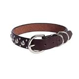 COLLAR  LEAD SET - LARGE - 18-22 - Olympus Leather Studded Collar