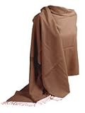 Brown Taupe Pashmina Shawl / Stole / Wrap Gift