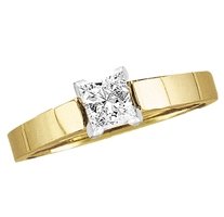 1 3 ct. Princess Cut Diamond Solitaire