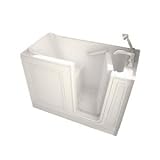 American Standard 2848.100.ARW 28-Inch by 48-Inch Walk-In Bath Air Spa System, Left Side Drain, White