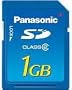 Panasonic 1GB SD Memory Card with SD Speed Class 2 performance