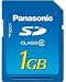 Panasonic 1GB SD Memory Card with SD Speed Class 2 performance
