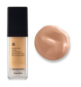 ARBONNE Perfecting Liquid Foundation Broad Spectrum SPF 15 Sunscreen, ROSY BEIGE medium