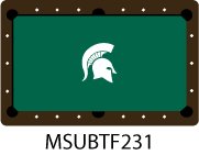 9 foot Billiard Pool Table Cloth Michigan State
