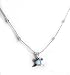 Jewelry : Sterling Silver Liquid Necklace Created Blue Opal Frog
