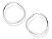 Silver Gentle Twist Hoop Earrings