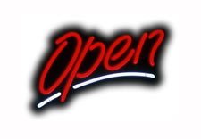 Open Script Small Neon Sign