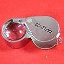 30x Jewelers FOLDING EYE LOUPE Gemstone Magnifying