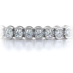 Click here for Platinum Bezel-Set Tennis Diamond Bracelet. (2.00c... prices