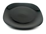 Fusion Black Squared Salad Plates - Set of 6 by Ten Strawberry Street