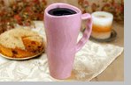 Made in the USA - 20 oz. Ceramic Travel Mug - Pink