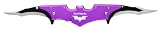 BATMAN Double Blade Batman bat FOLDING POCKET Knife - PURPLE