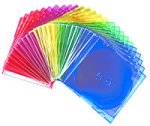 Recoton 64232 PC Accessories 25-Pack Slim-Line Assorted CD Jewel Cases