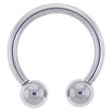 12 Gauge STEEL HORSESHOE Circular Barbell 1/2 Inches 5mm