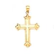 14K CROSS PENDANT FITS 3MM