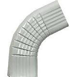 Amerimax Home #27065 2x3 White Aluminum B Elbow