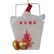 3.75" Noble Gems Chinese Food Container Glass Blown Christmas Ornament
