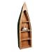 Westmoreland Woodworks Canoe Bookshelf, 23-1/2 in. W x 16-1/2 in. D x 83 in. H, Antique Red