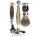 Edwin Jagger 3 Pc Shaving Shave Set with Mach 3 Razor,Pure Badger Brush and Stand-Imi...