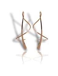 Earspiral Earrings 1S 14K Solid Rose Gold