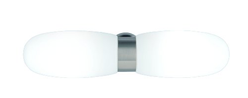 Trio-Leuchten 2801021-07 Badleuchte 2xE14 max. 40W Nickel matt Glas opal matt wei&szlig; Preisvergleich