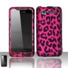 Rubberized Pink Black Leopard Snap on Design Case Hard Case Skin Cover Face ....