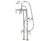 American Bath Factory 30 Floor Mount Tub Faucet - Metal Lever Handles