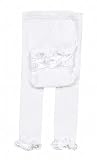 Pima Cotton Baby Girls White Ruffle Tights NEW 6/18mths