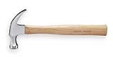 Westward 2DBP8 Curved Claw Hammer, 20 Oz, Hickory Handle