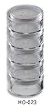Japonesque 5 Clear Jars with a Single Lid