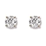 1.60ctTotalWeightRoundBrilliantCubicZirconEarrings