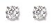 1/2ct Total Weight Round Brilliant Cubic Zirconia Earrings