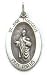 Saint Jude Thaddeus - Sterling Silver Pendant 20" Steel Necklace Chain